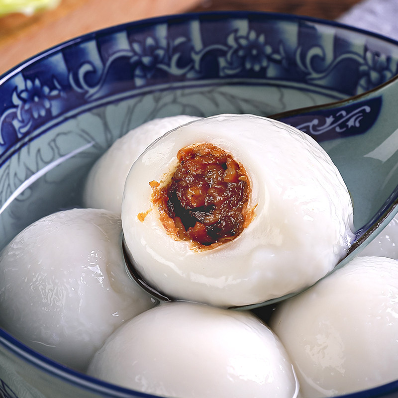 汤圆香菇猪肉乐山水乡芽菜臊子肉馅速冻四川汤圆