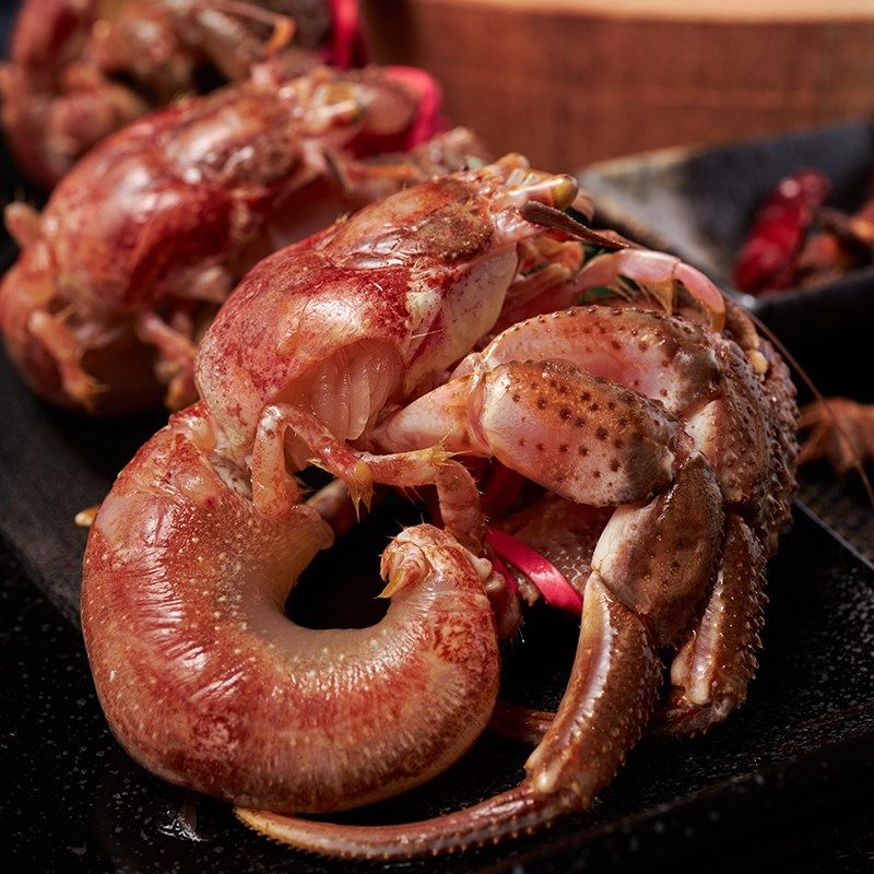 大连特产3斤带壳小号虾怪鲜活寄居食用水产手机保护套