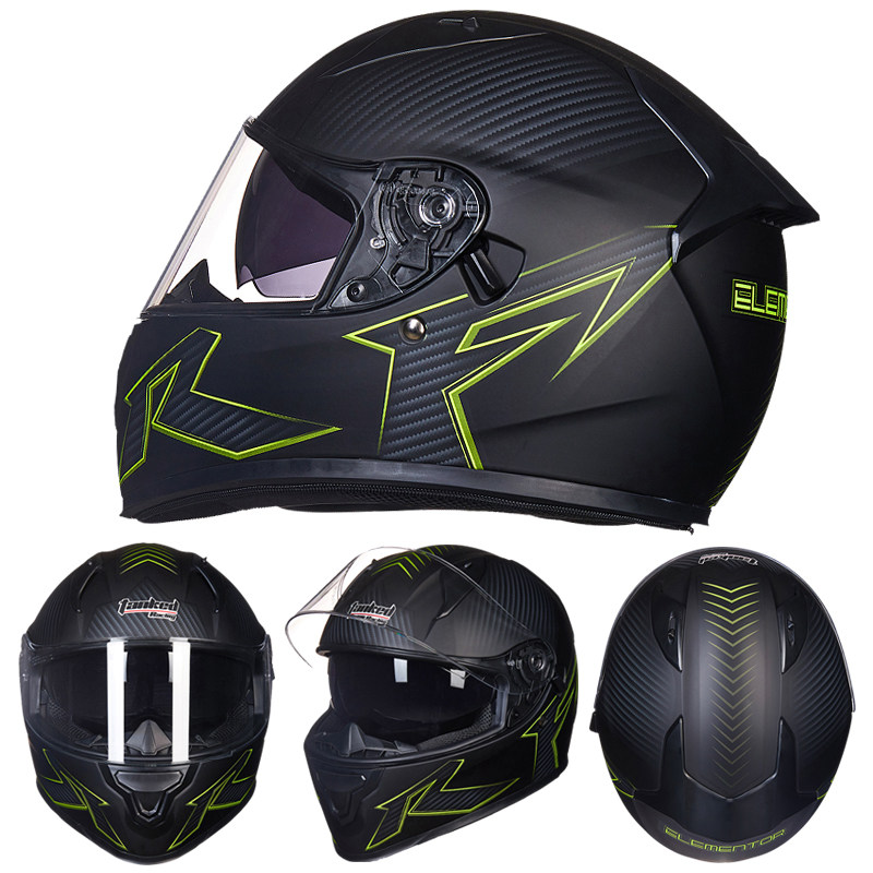 头盔坦克tankedracing电动车防雾镜片全覆蓝牙围脖摩托车头盔