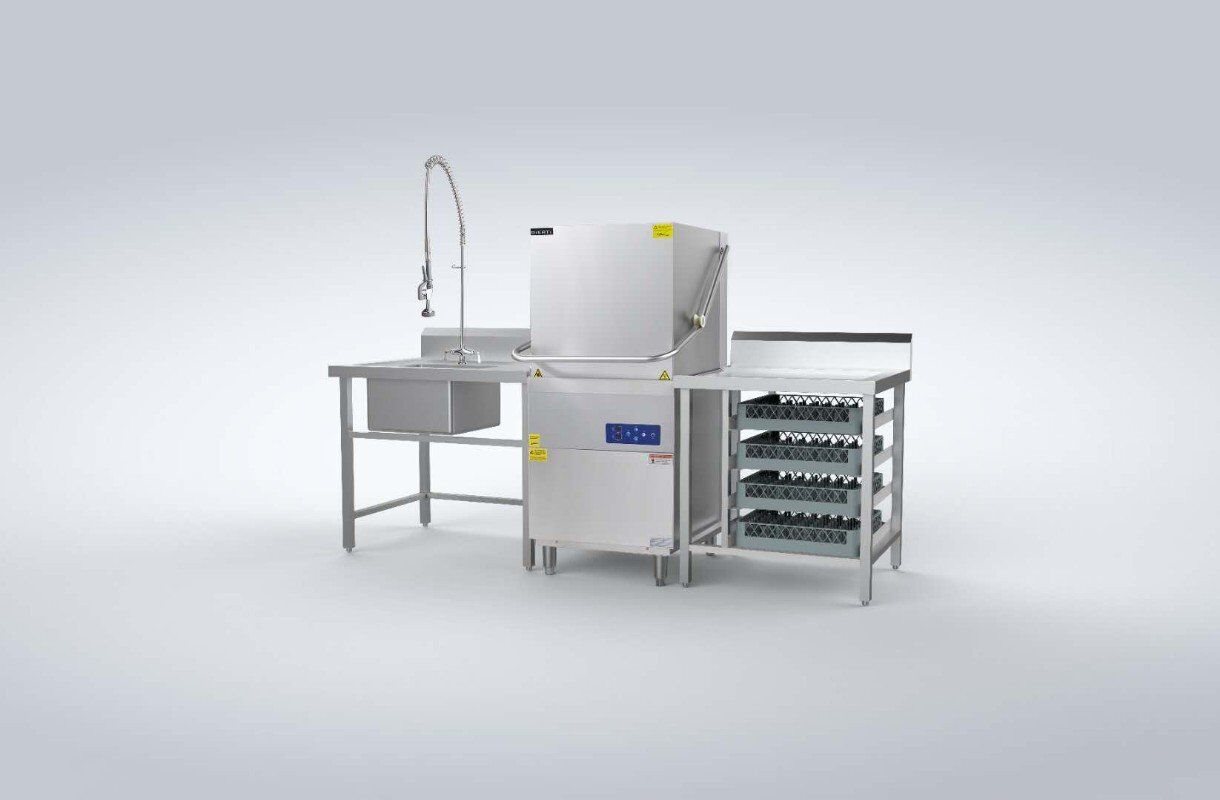 洗碗机揭盖全自动商用酒店学校食堂大型餐厅dwme60e商用洗碗机