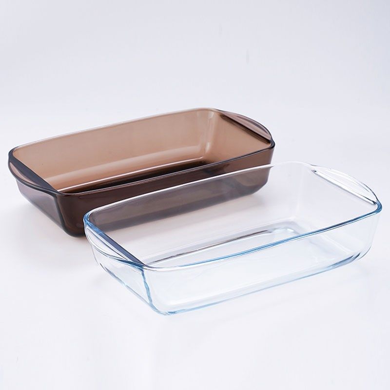 进口钢化玻璃烤盘烤箱微波炉专用器皿耐高温家用蒸蛋盘