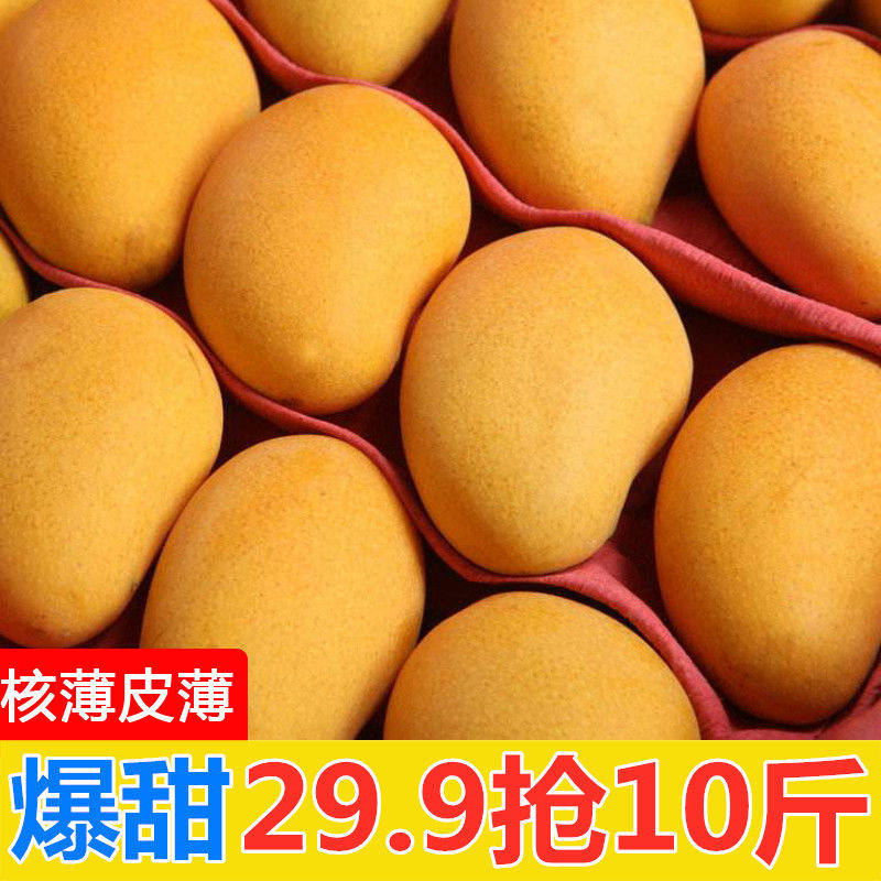 芒果小台10斤海南水果5斤新鲜小甜现摘现发芒果