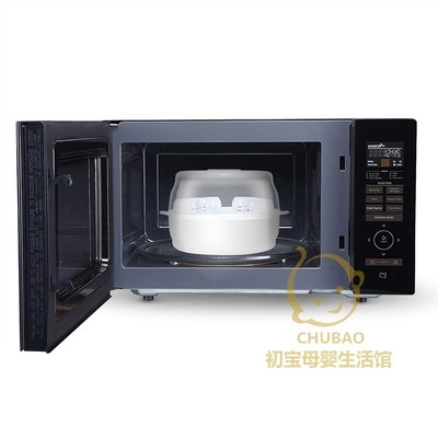 Baby Pacifier Milk Bottle Containing Box Microwave Steam Disinfection Cartridge Cover Dust-Proof Baby Bottle Sterilizer 1