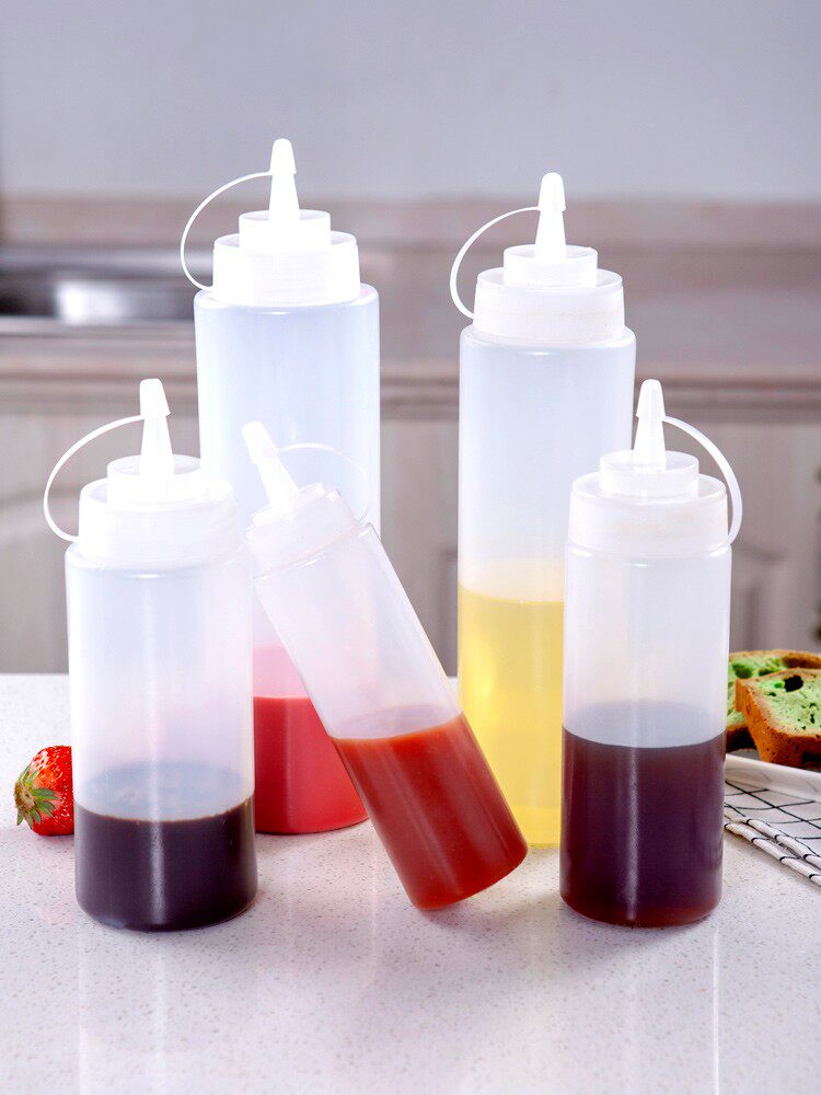 新疆包邮百货挤酱瓶挤压塑料尖嘴厨房调味料瓶罐调味瓶罐