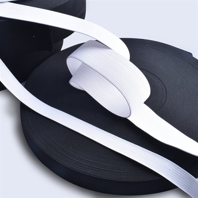 弹力黑白松紧带女装儿童睡裤带子收腰黑色带高松紧带