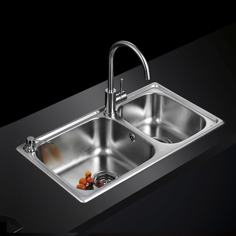 科勒旗下品牌佳德水槽双槽套餐家用洗菜菜盆水槽套餐