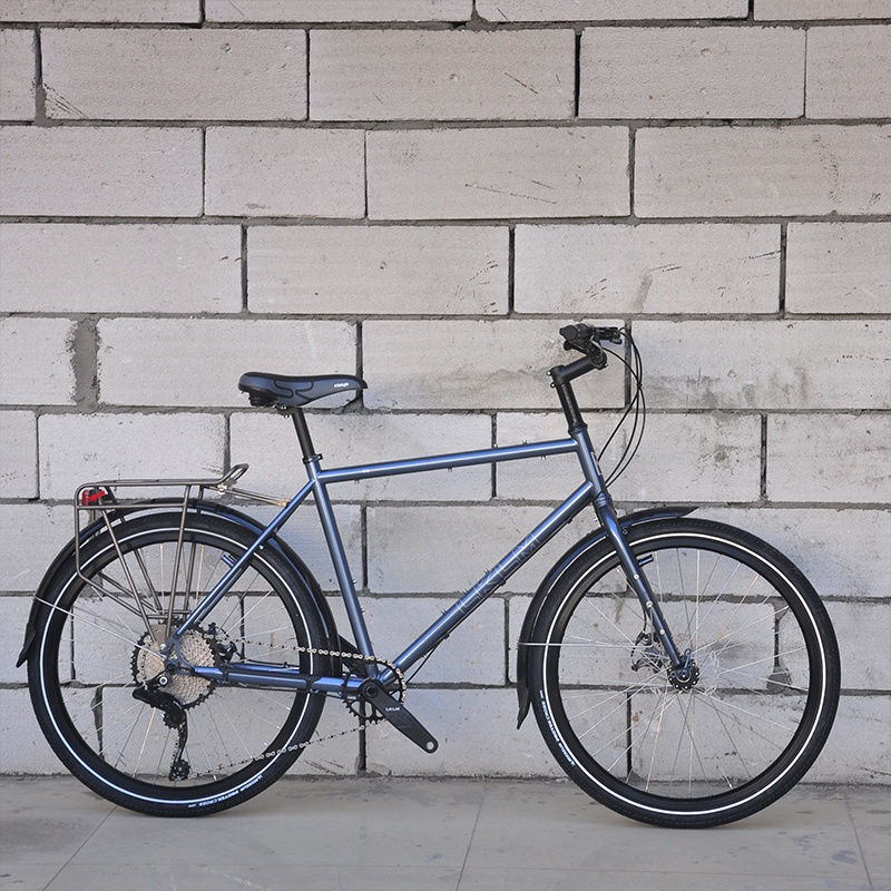 lklm开朗旅行车系列长途骑行自行车钢架载重单车旅行自行车