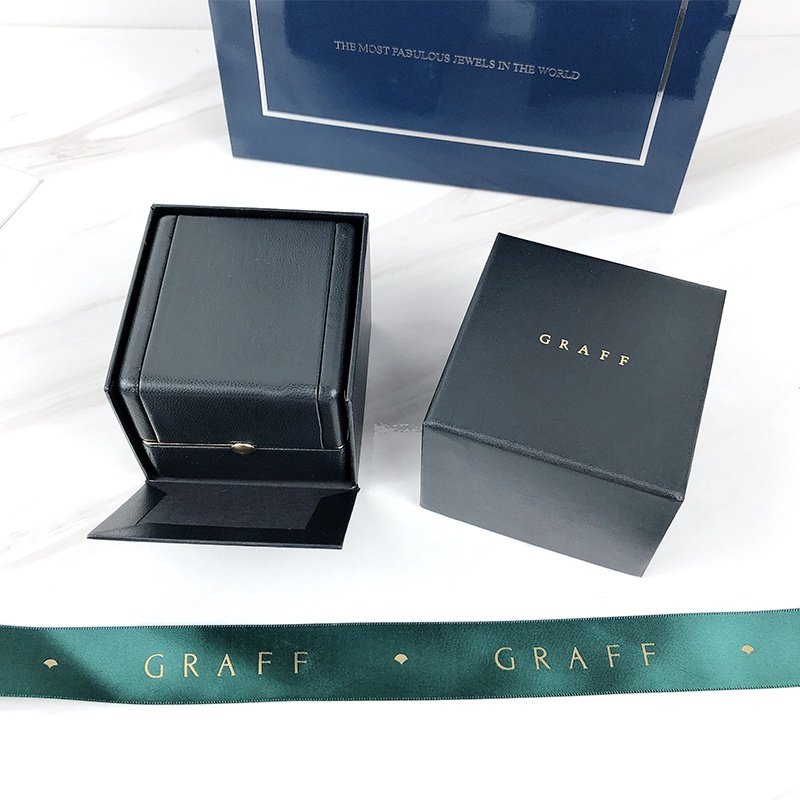新款格拉芙钻戒graff戒指项链高档皮质首饰包装首饰盒