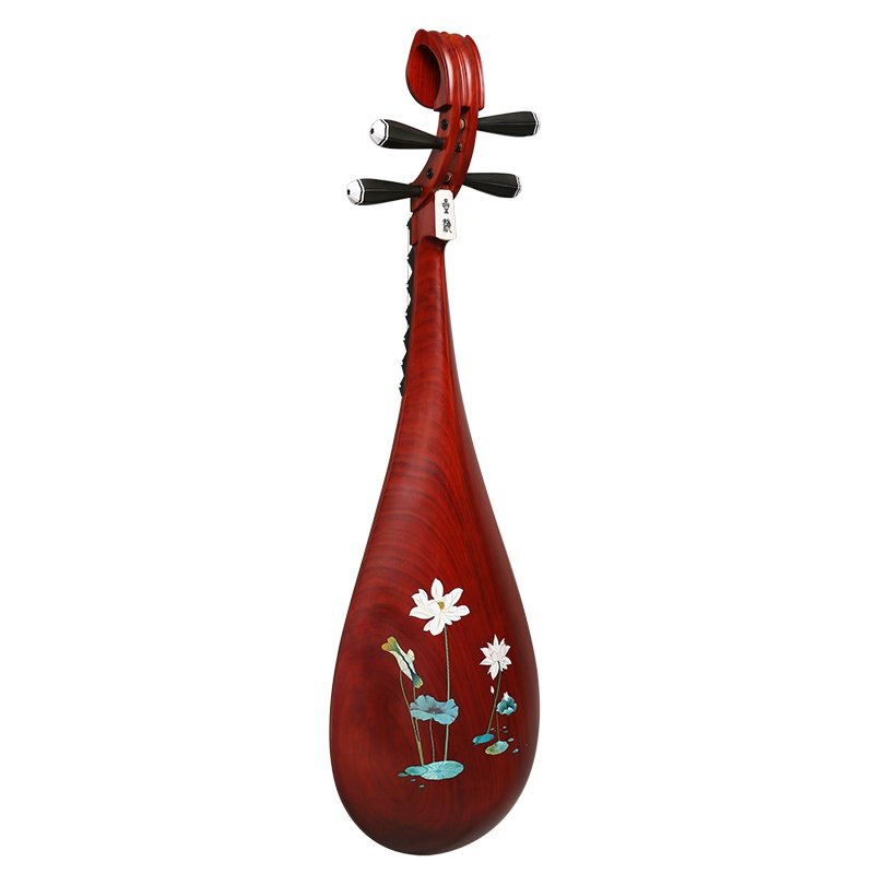 琵琶微调非洲紫檀檀木材质原木木色出水芙蓉乐器琵琶