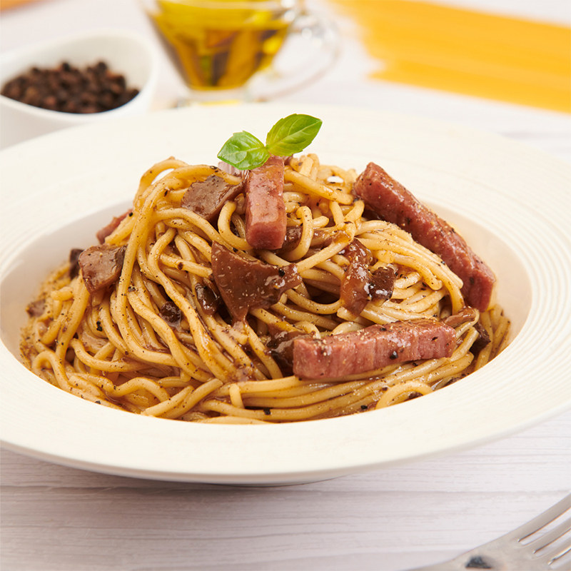 美多椒牛意大利面免微波速食快熟西餐牛柳拌面意大利面