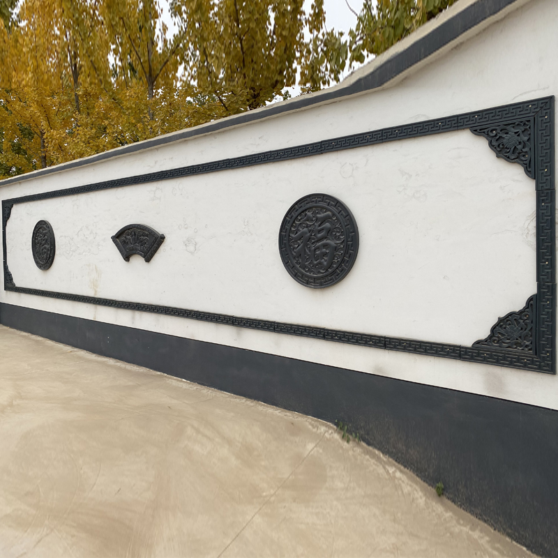 仿古仿古砖砖雕树脂福字古建筑扇形院墙装饰墙壁砖雕