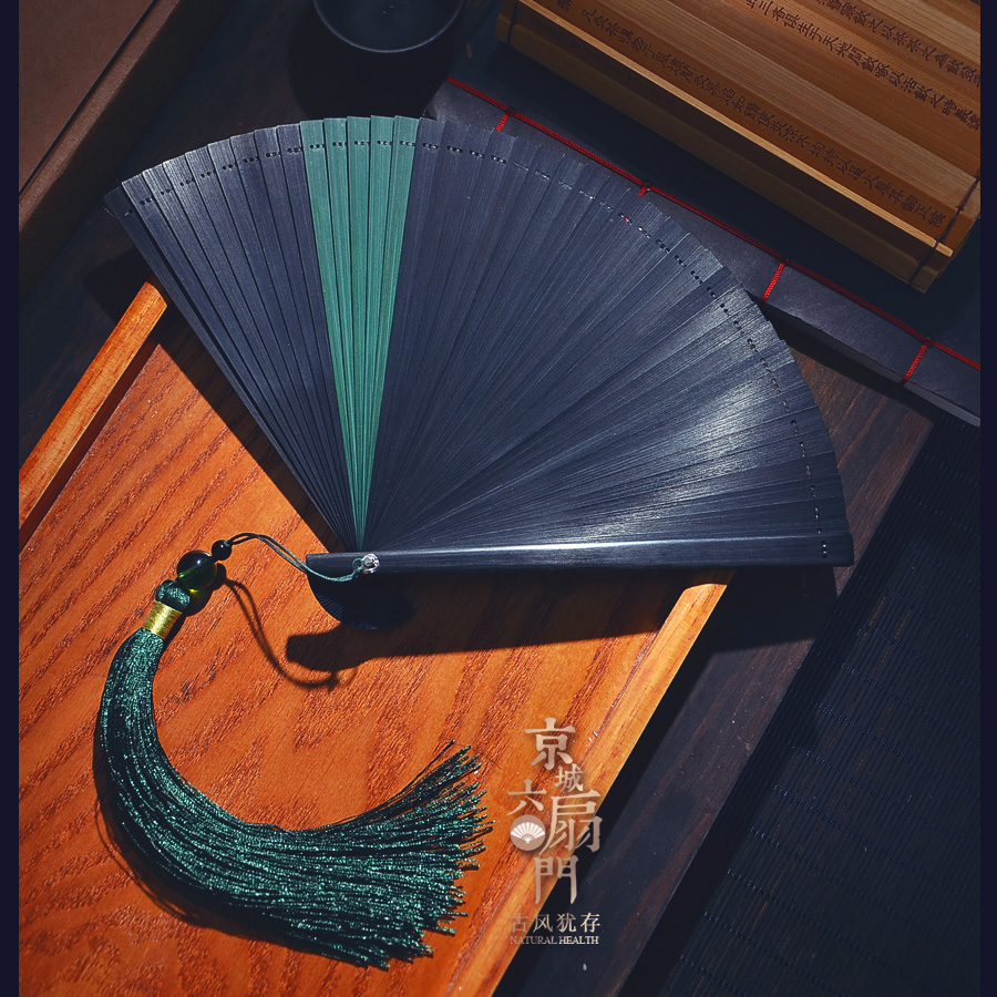 青竹扇子全竹扇纯色小中国风巴掌古风旗袍拍摄扇子