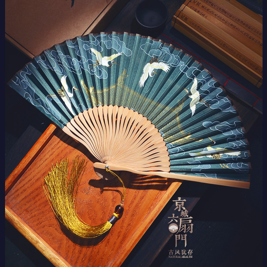 中国折叠礼品小礼携带夏季汉服扇扇子国风折扇扇子