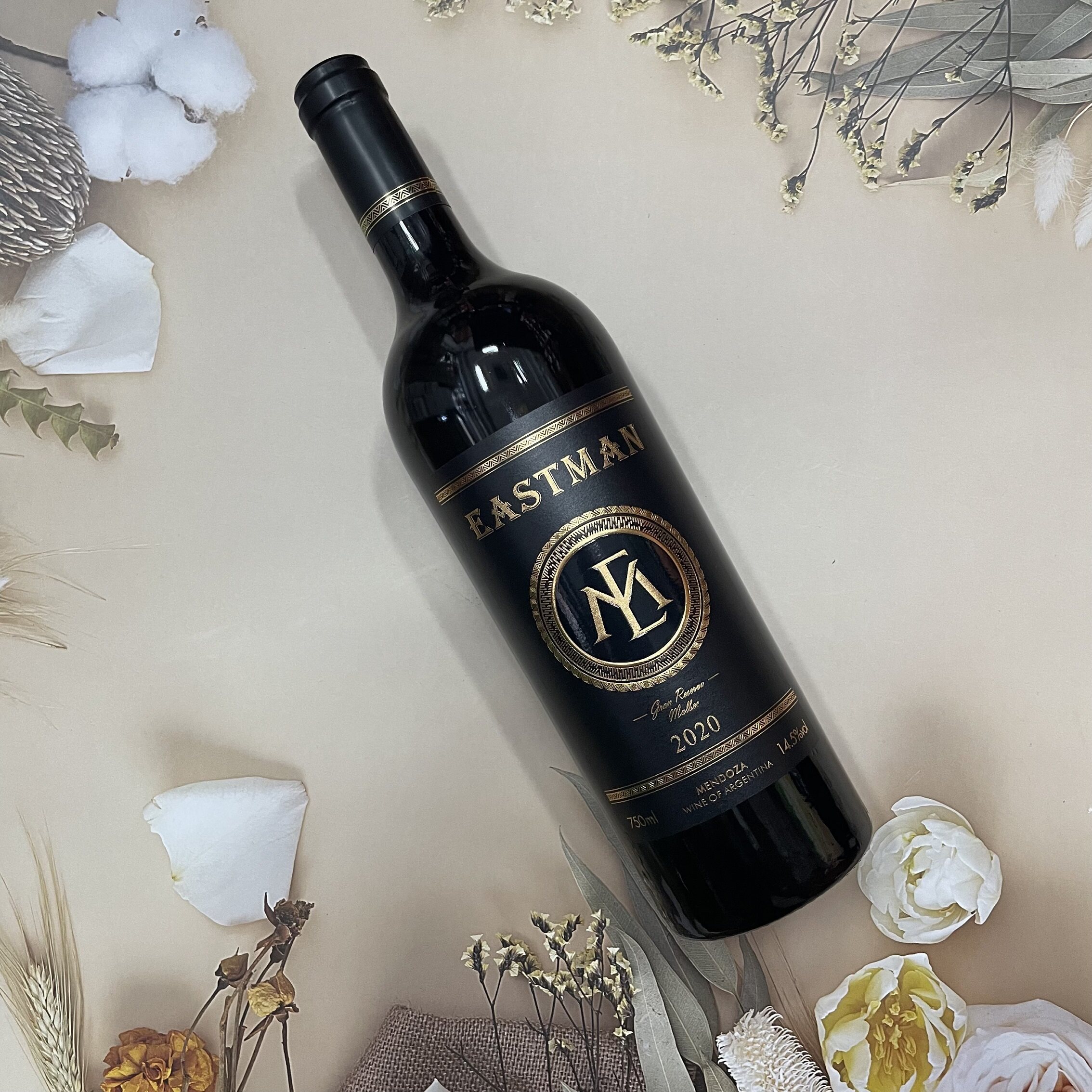 eastman伊士曼百祺特级珍藏马尔贝克红葡萄酒2020年阿根廷干红静态