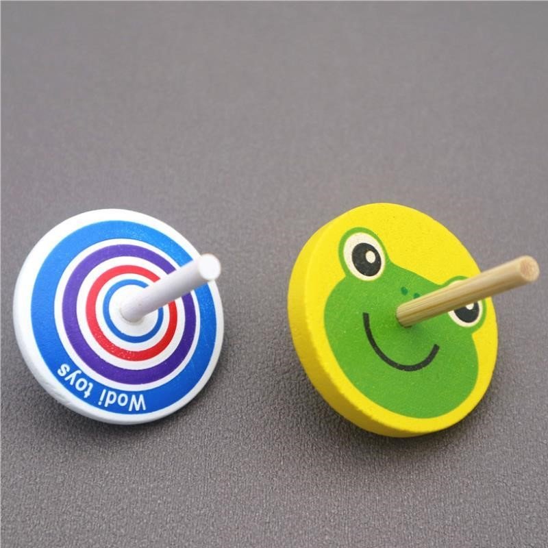 陀螺手动拧转玩具儿童简单小玩意传统教具孩子陀螺