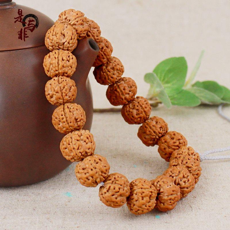 菩提爆肉树王小金刚提手串矮桩原籽佛珠手链树神手链