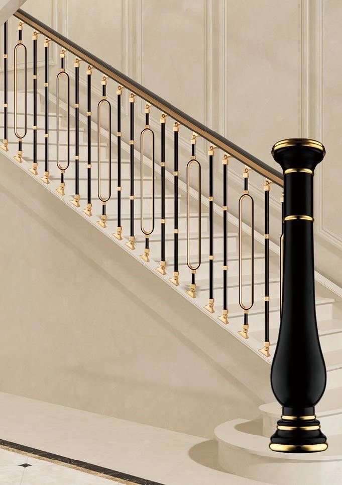 扶手楼梯东莞定制复式护栏室内阁楼镁合金别墅楼梯扶手