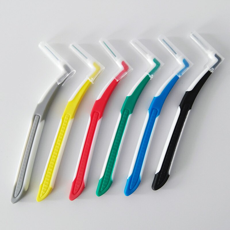 牙缝刷牙间刷正畸牙刷牙齿矫正清洁牙缝l型齿间刷0.4-1.