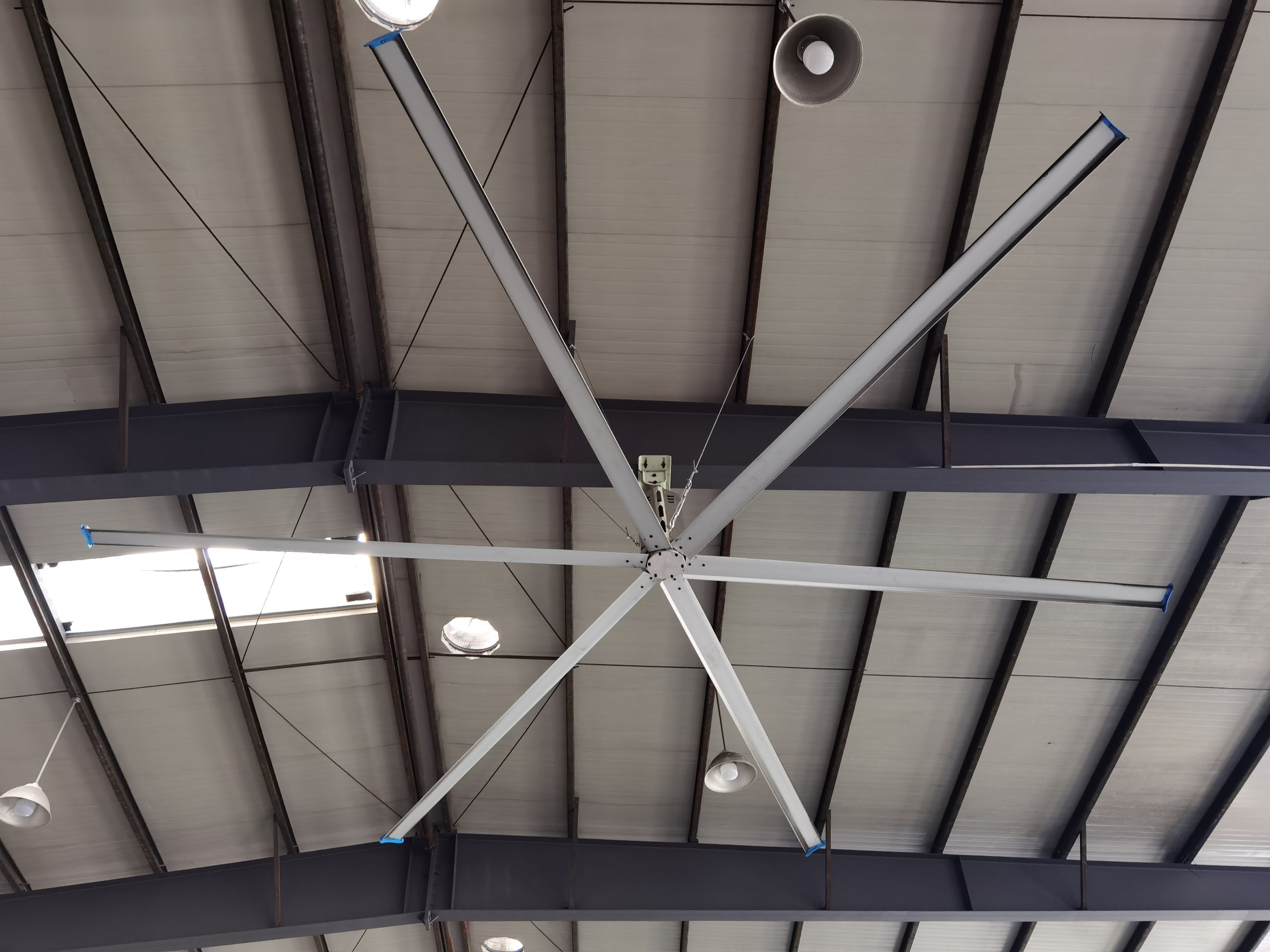 吊扇大风大型工业篮球球馆养殖场6叶7米风力工业风扇