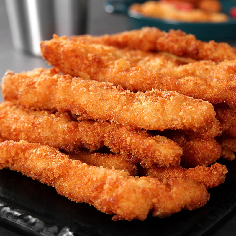 鸡柳半成品无骨冷冻新鲜炸货鸡米雪花空气炸锅鸡肉丸