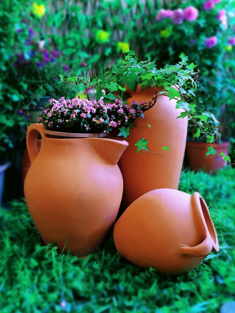 园林包邮陶瓷景观花瓶特价花盆陶罐户外组合花盆