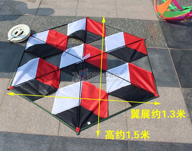 多彩镂空魔方潍坊风筝大风放飞立体感个性足球风筝