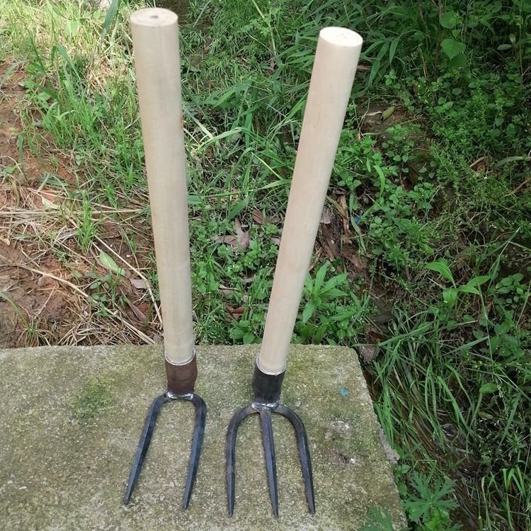 四齿农用耙子园艺园林种菜翻地带扒地钉耙齿叉叉