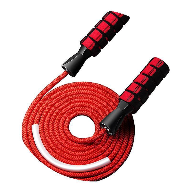 健身运动钢丝绳大人专用跳绳负重中考初中生成人儿童可调节防滑把