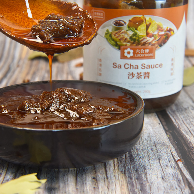香港天厨六合牌沙茶酱正宗潮汕特产添加火锅酱类调料