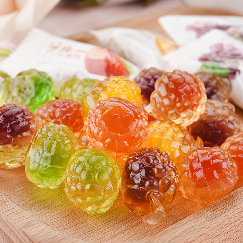 软糖千禧园流芯水果爆浆果汁水果糖网红零食喜糖传统糖果