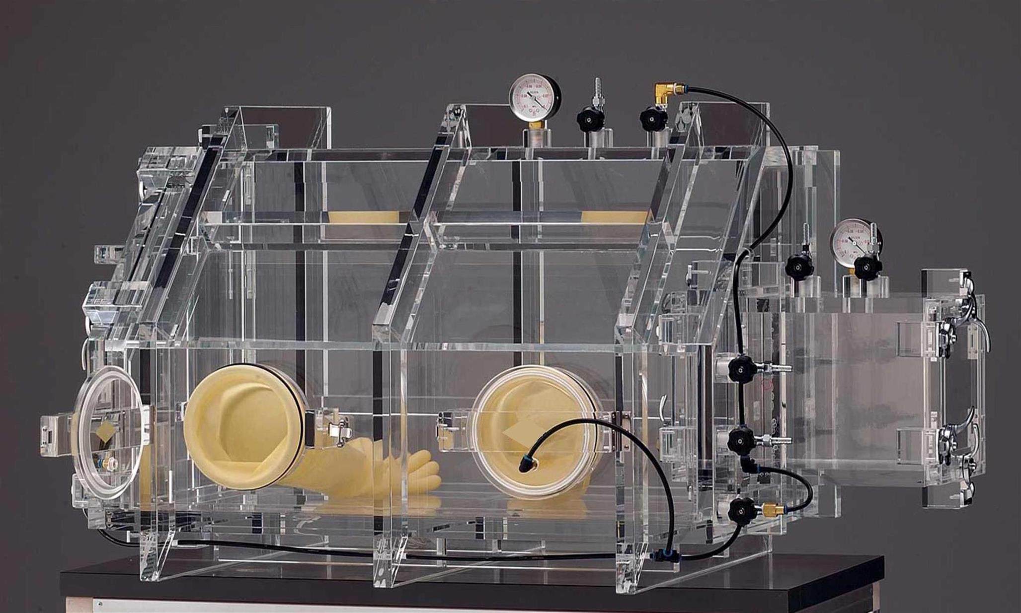 亚克力真空空箱透明抽真空消泡桶实验pmma干燥箱干燥箱