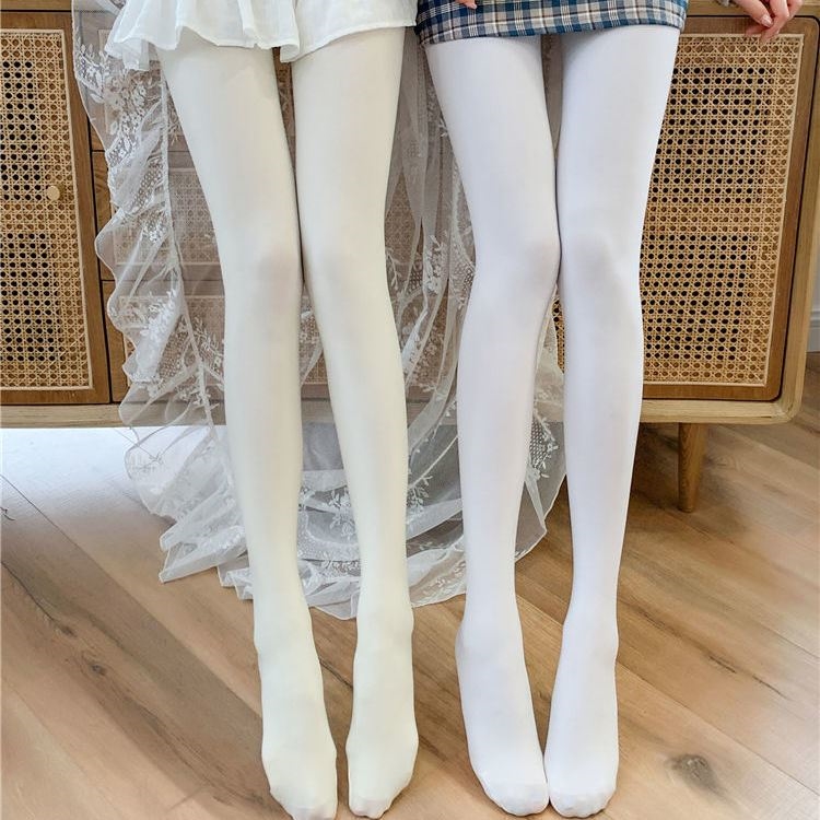 enjoyjk白色袜子洛丽塔白丝萝莉裤袜薄款it短袜