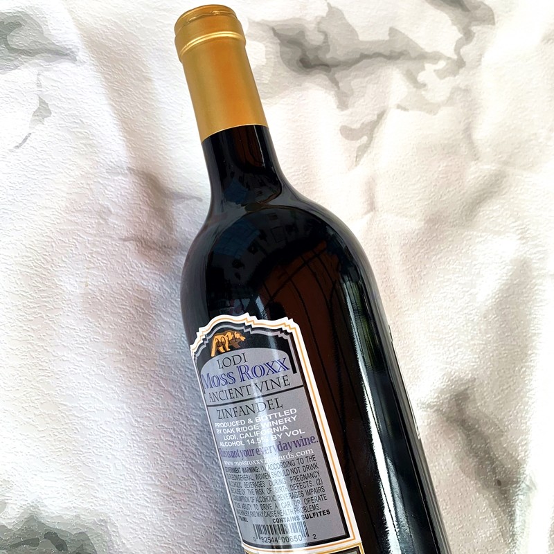 金熊美国豪客庄园红酒mossroxx加州古藤粉黛干红静态葡萄酒