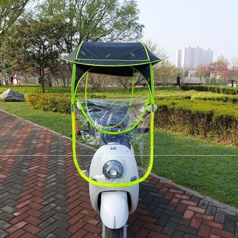 电动电瓶车雨棚蓬篷新款防雨挡风加厚挡雨遮阳伞电动车遮阳伞