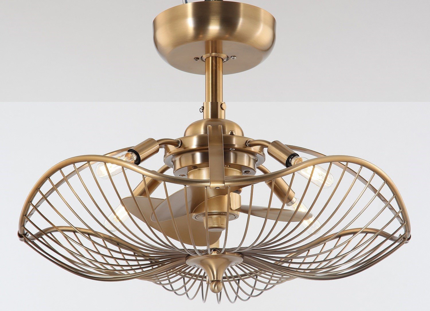 康尔富简约吊扇灯餐厅带电风扇吊灯led吸顶风扇灯静音电风扇卧室