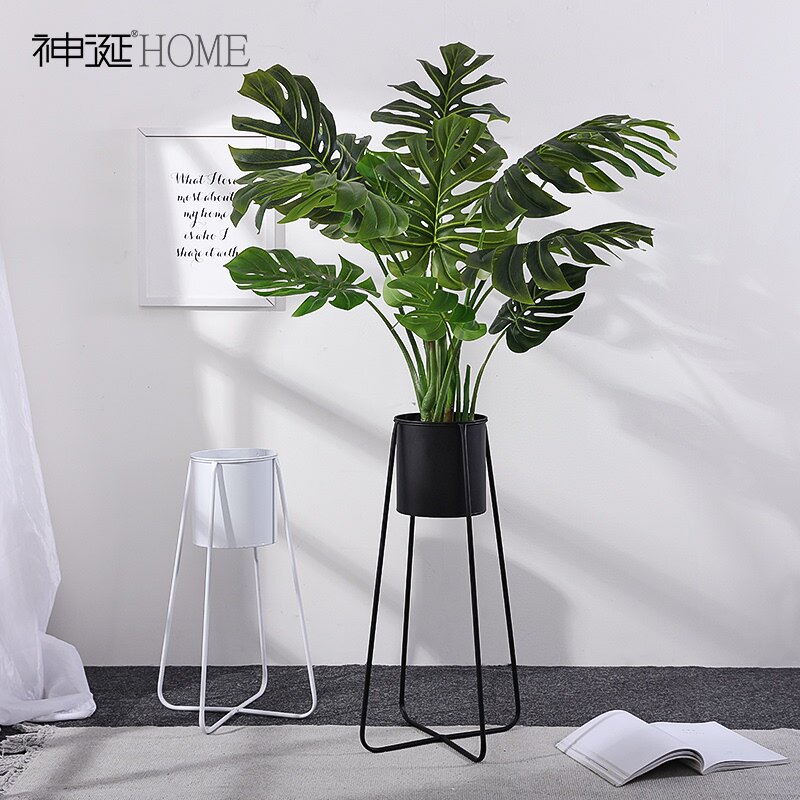 内客花盆台简花落架创阳现l欧室地萝式瓶意代花约厅花铁绿艺北