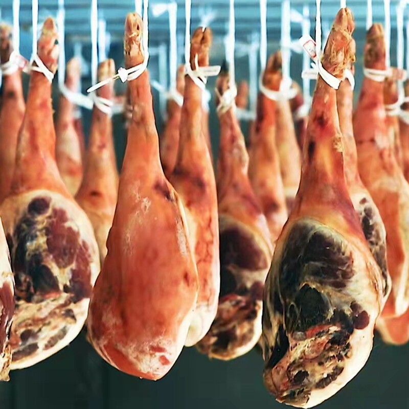 云南大理诺邓古井井盐腌制农家生态黑猪2年其它干货