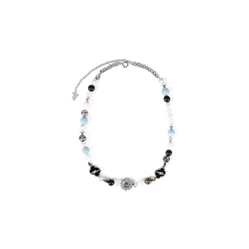 maisonemeraldmepsyp庆怜同款联名向日葵云朵闪电笑脸项链正品