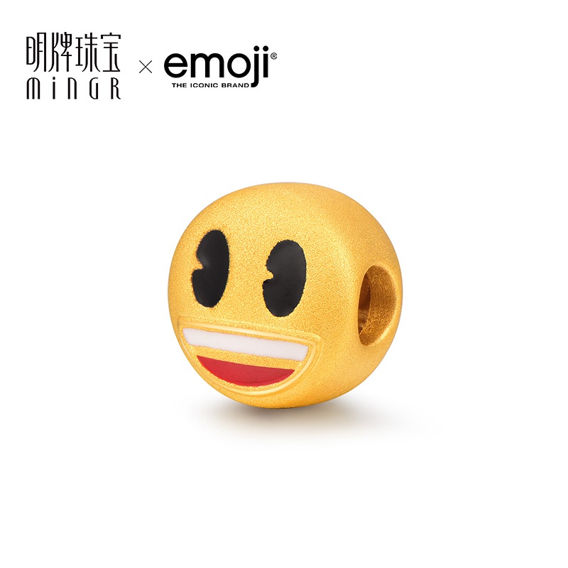 黄金转运emoji表情包笑脸笑脸硬金足金手链礼物手饰