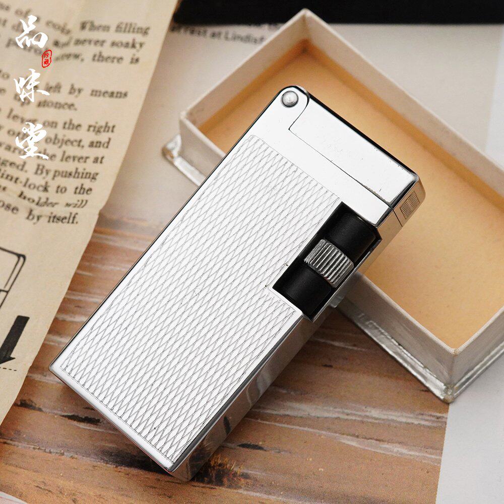 全新1940年代瑞士翻盖滚轮煤油机古董打火机特殊火石煤油打火机