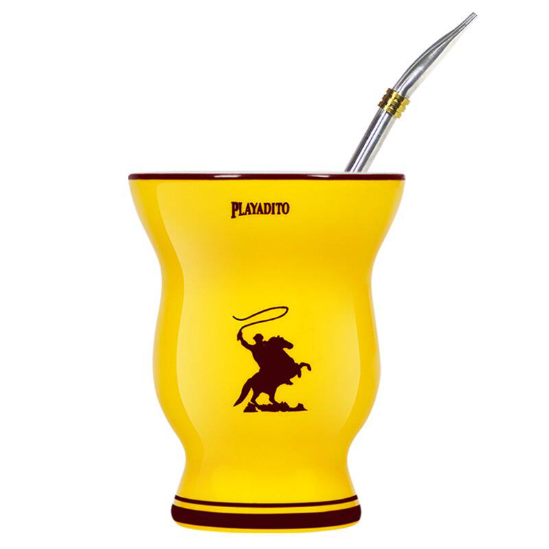 茶杯马黛茶专用梅西同款马黛子马黛茶葫芦吸管茶杯