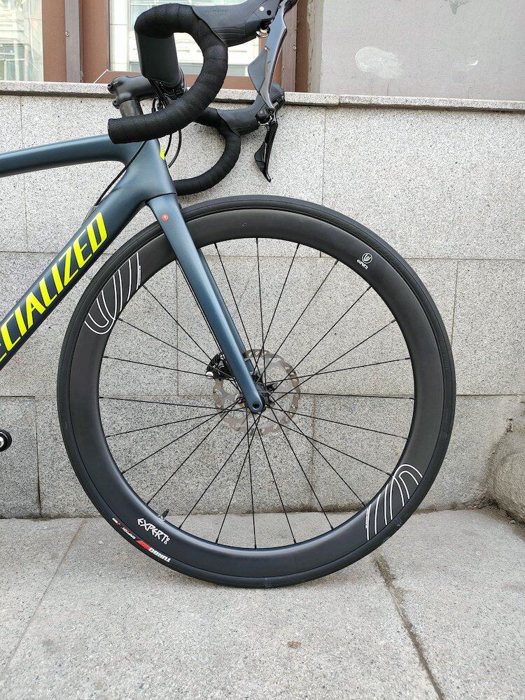 公路威尔单车expertd45碟刹手编开口超轻dt180自行车轮组