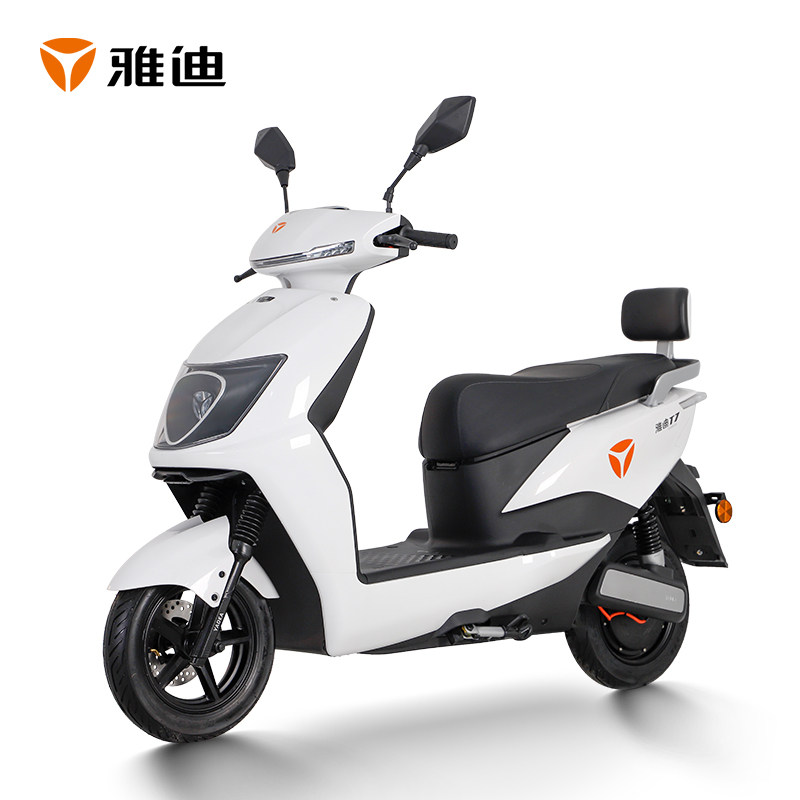 雅迪电动车冠能领跑t7双碟石墨烯72v38a百公里续航电摩外卖电瓶车