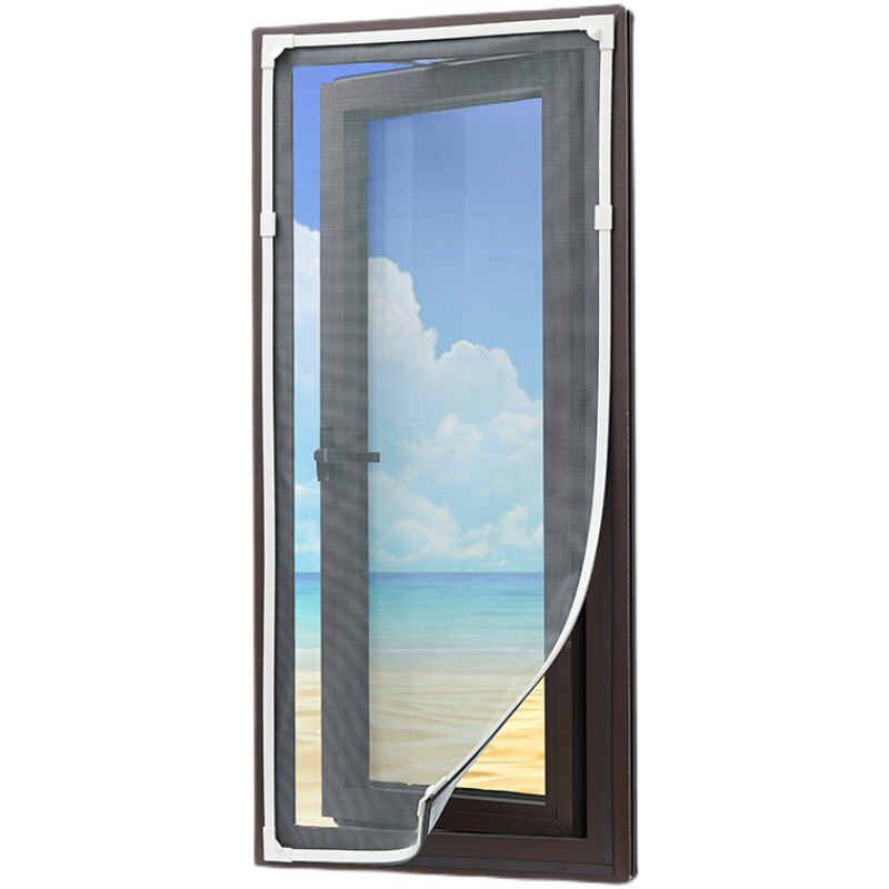 磁铁磁性自装吸粘隐形防蚊纱窗家用窗户门帘纱窗