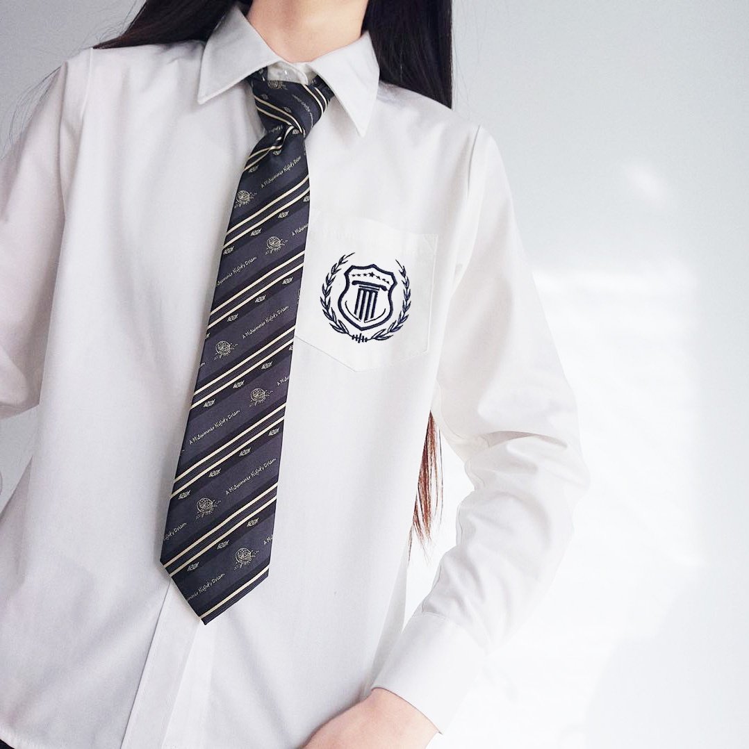 款校学生衬衣白衬衣供奶情侣法学院衬衫刺绣男女学生校服