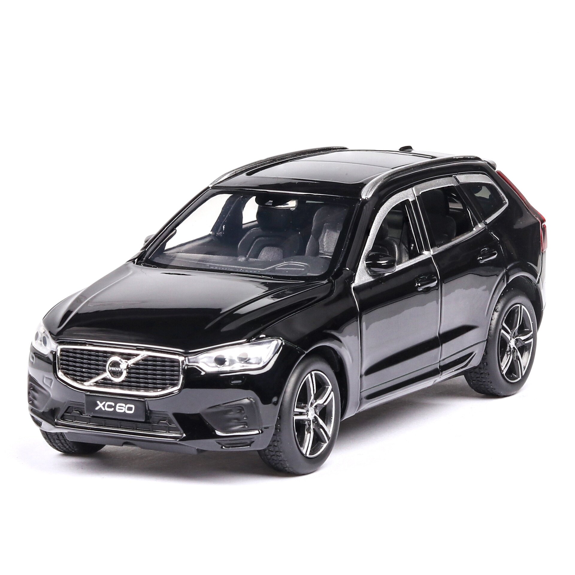 黑白红色合金沃尔沃xc60车模模型玩具玩具车车门车模