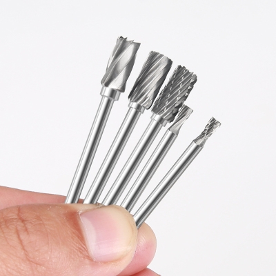 10pc钨钢木工石头铣刀磨头雕刻刻刀电磨电钻雕刻刀