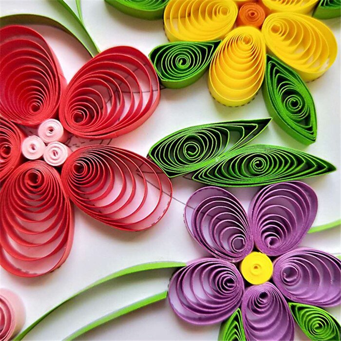 手工手工制制作立体装饰画衍纸画成品现货植物花朵其他手工制作