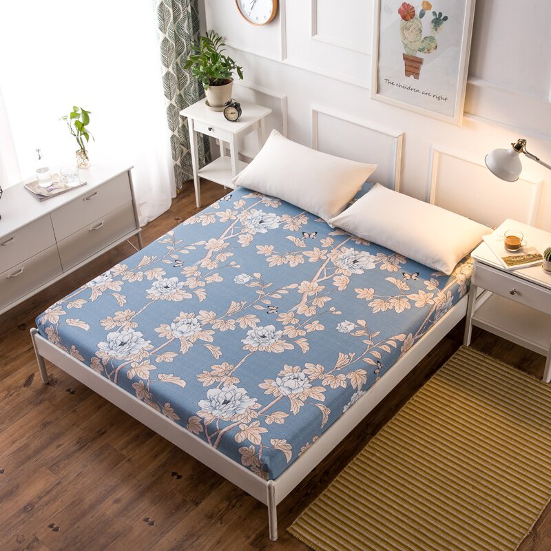 夏天床罩床套夏凉宝宝冰丝一对防污绒床韩式床笠