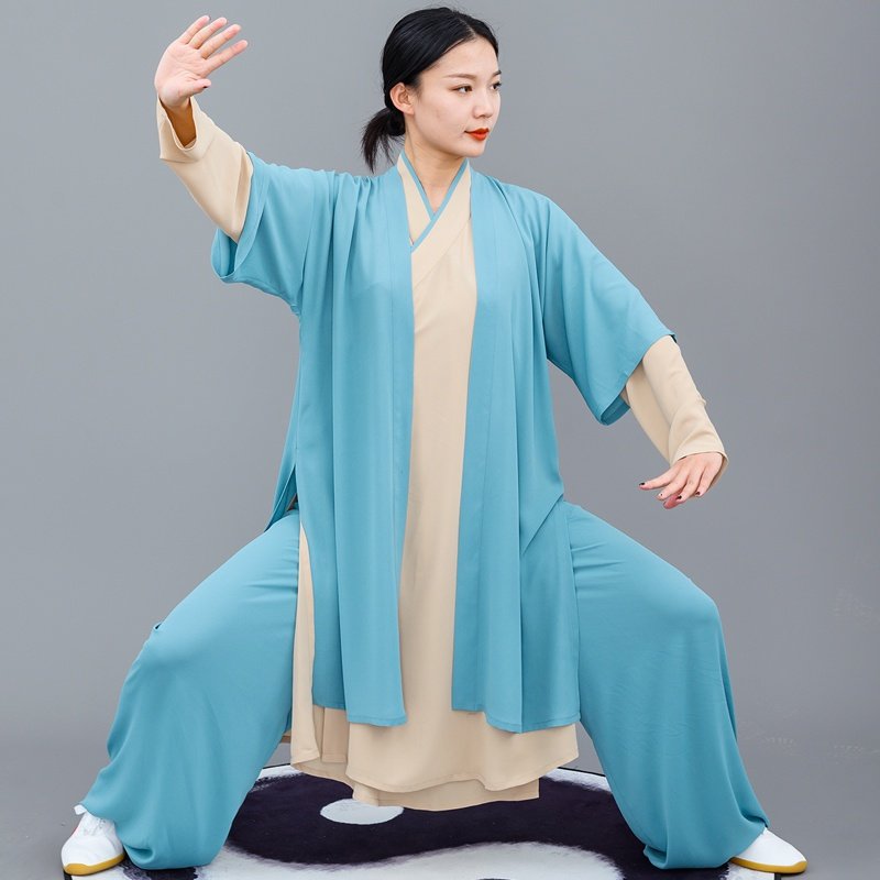 太极高档新款道服服夏比赛女款表演马秋练功太极服